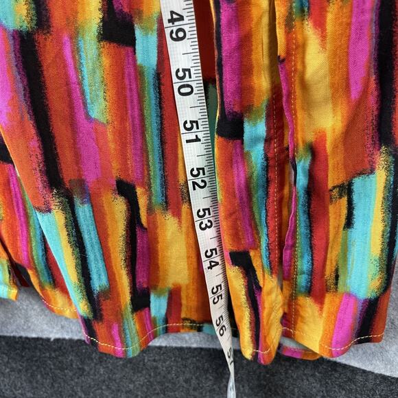 Savanna Jane Maxi Dress Women 1X Embroidered Tribal Southwest Boho Colorful NEW - Picture 11 of 16